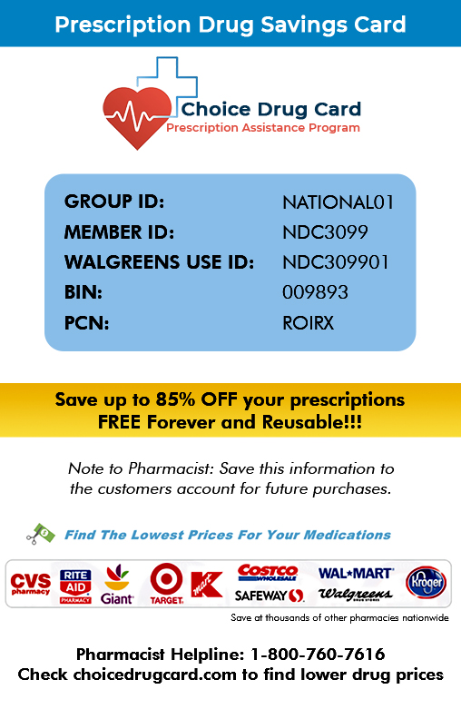 Prescription Drug Discount Card - Save on medication at the pharmacy